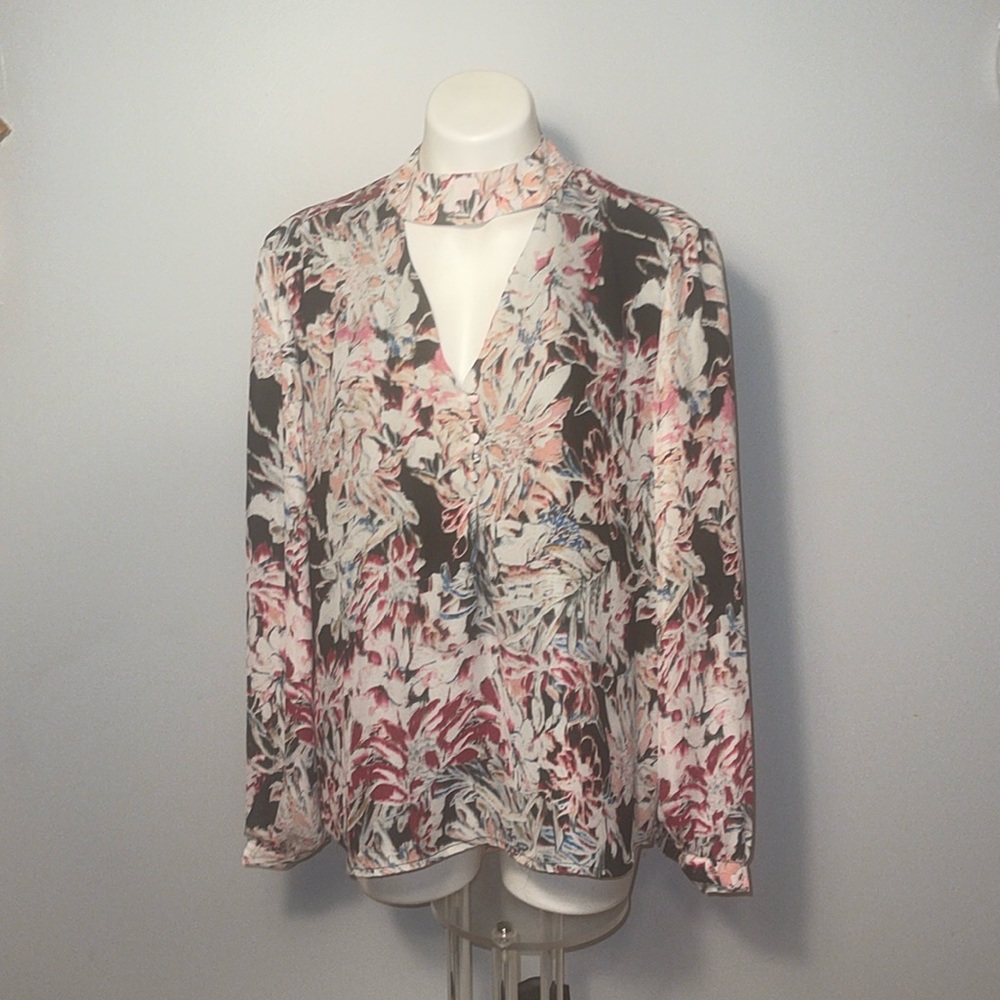 Philosophy ladies NWT Woven Tunic top. L’aqenae Print. Large.